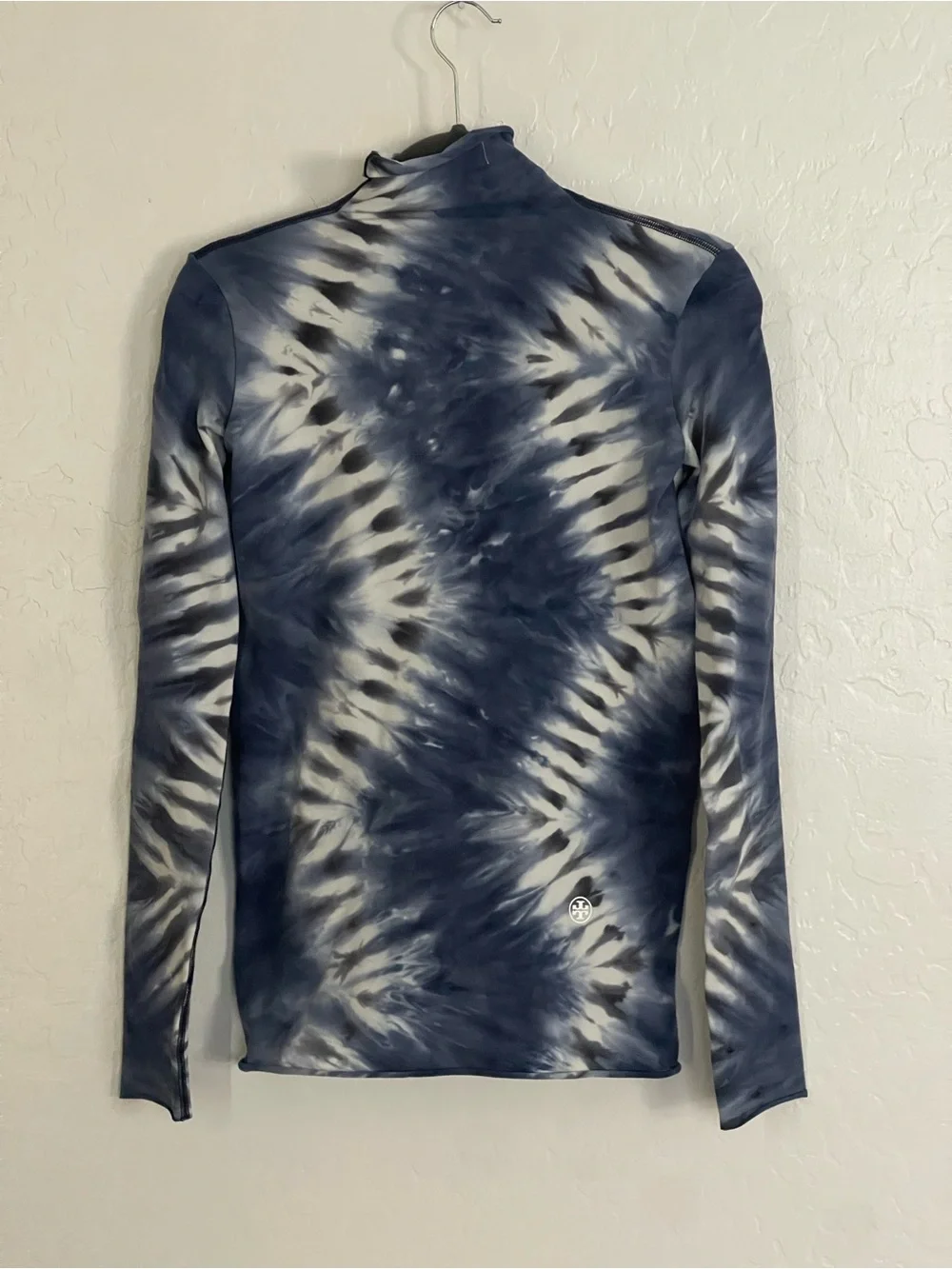 Tory Sport Blue And White Tie Dye Top Size M